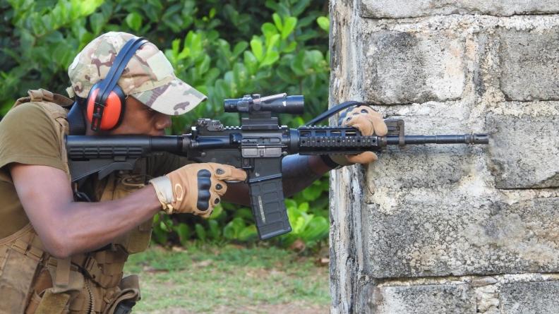 Exercice avec les forces spéciales seychelloises