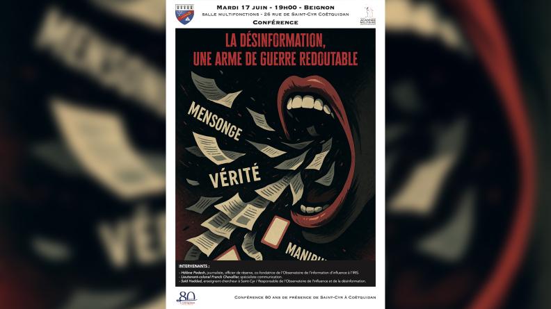 Conférence "80 ans" La désinformation, une arme de guerre redoutable Conférence "80 ans" La désinformation, une arme de guerre redoutable