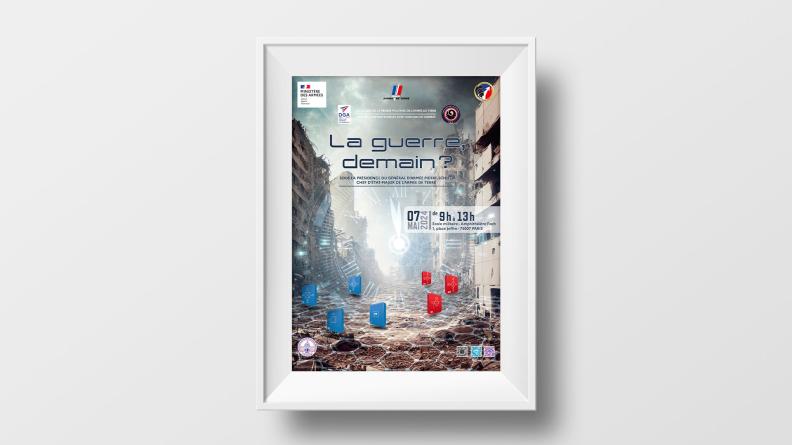La guerre, demain ? Affiche colloque 2024. La guerre, demain ? Affiche colloque 2024.