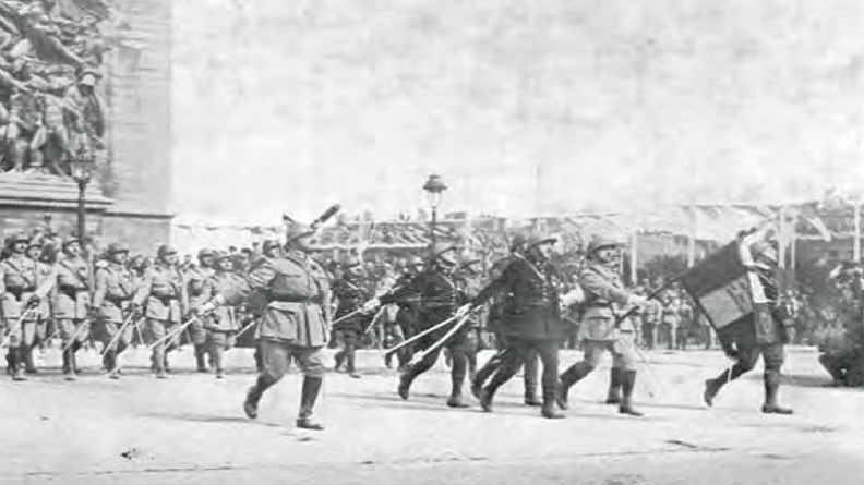 Les fêtes de la Victoire à PARIS le 14 juillet 1919.
