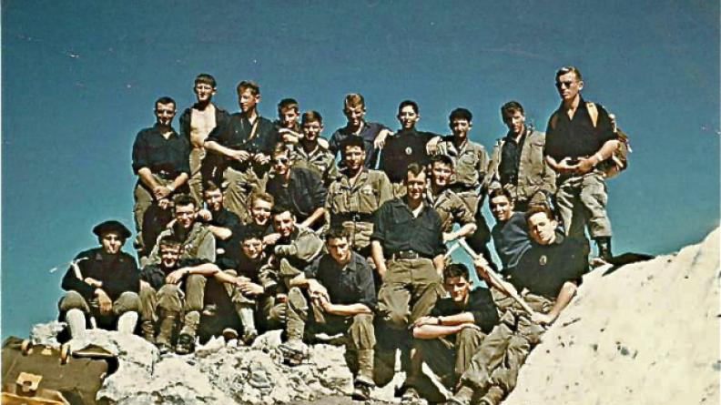 La 1ère section d'éclaireurs de montagne en 1961