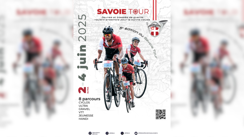Affiche du 13e BCA le Savoie Tour pour l'opération avec nos blessés Affiche du 13e BCA le Savoie Tour pour l'opération avec nos blessés