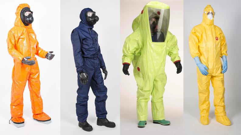 Tenue COMAT ; Tenue PolyCombi ; Scaphandre Tychem TK ; Tenue Tychem C
