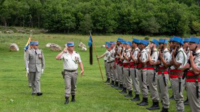 Revue des troupes du 1er escadron