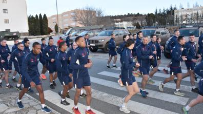 Départ de la course régimentaire