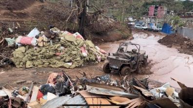 Intervention avec le FARDIER à Mayotte, après le passage du cyclone Chido