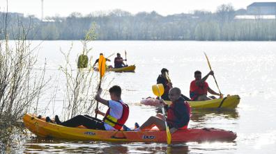 Challenge Terre Jeunesse - Lac de Maine - Activité kayak