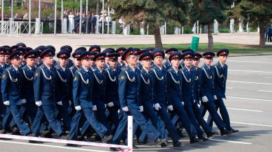 Défilé cadets de l'armée russe