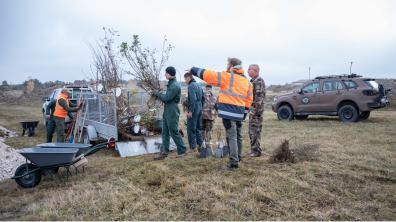 Plantation de vergers en 2022 par le B.CAMP