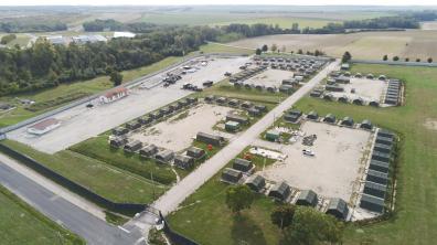 Bivouac de Sainte Suzanne utilisé par les entraînés