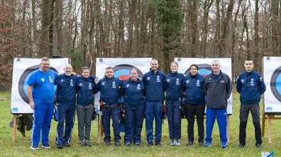L'équipe de France militaire de Tir à l'Arc au CNSD