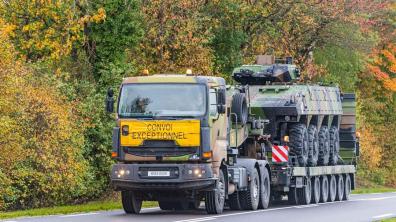 Opération BALAUR : convoi VBCI en route vers la Roumanie