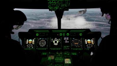 Simulateur FFS du NH90 Caïman : simulation appontage 