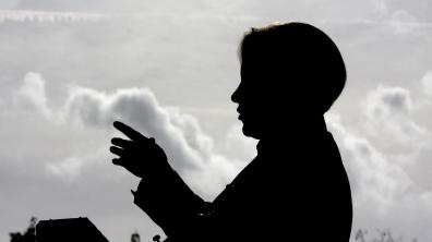 La cheffe de la fanfare des EMD © EMD