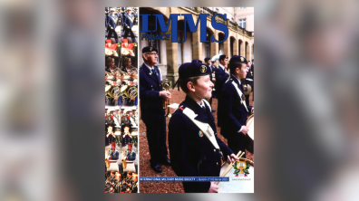 La couverture du bulletin de l'International Military Music Society - février 2025 © EMD