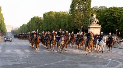 Répétitions de la Garde républicaine pour le 14 juillet 2023