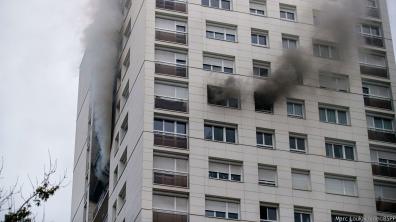 Violent feu d'appartement à Levallois-Perret (92)
