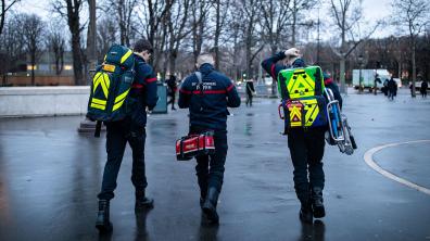 Sapeurs-pompiers de Paris en mission SSUAP