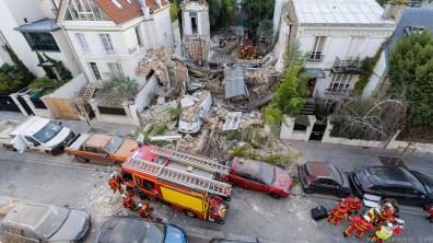 Effondrement d’un pavillon à Boulogne-Billancourt 