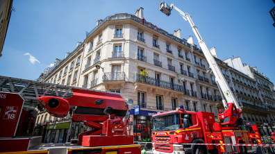 Feu de combles dans le cœur de Paris dans le 2e arrondissement