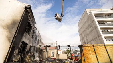 Feu d'immeuble à Villejuif (94)