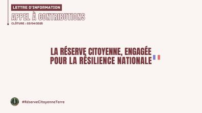 Réserve citoyenne et résilience nationale