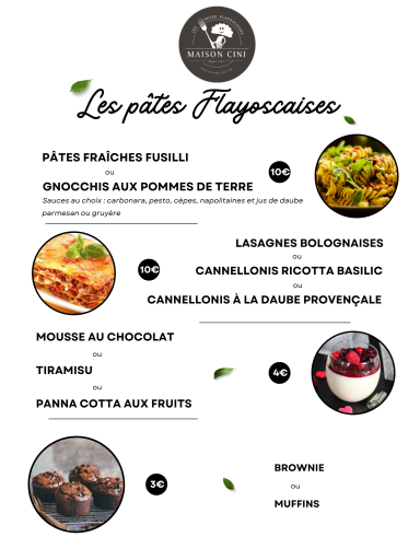Tarifs des pâtes Flayoscaises © EMD
