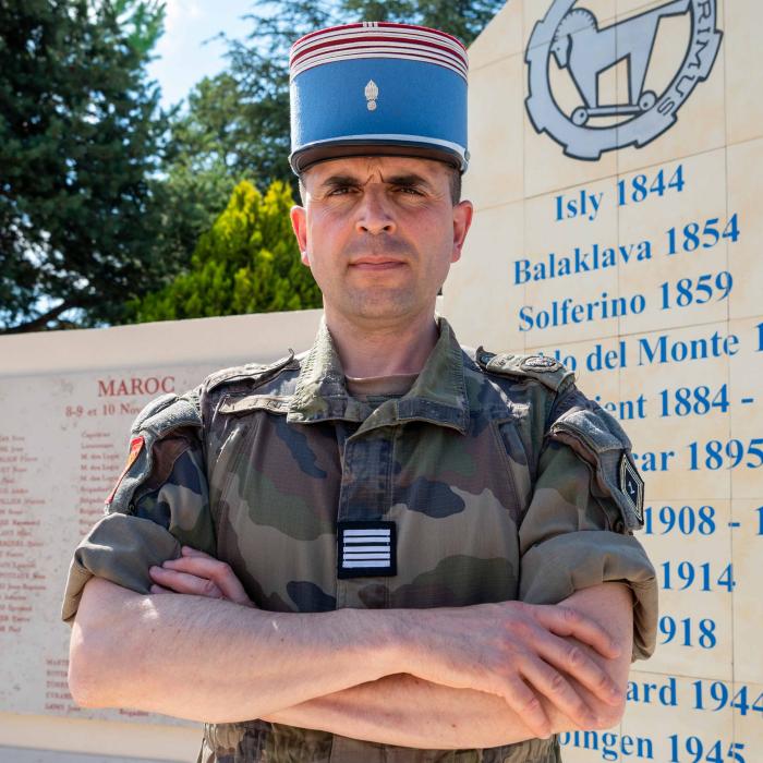 Colonel Heon, chef de corps du 1er régiment de chasseurs d'Afrique