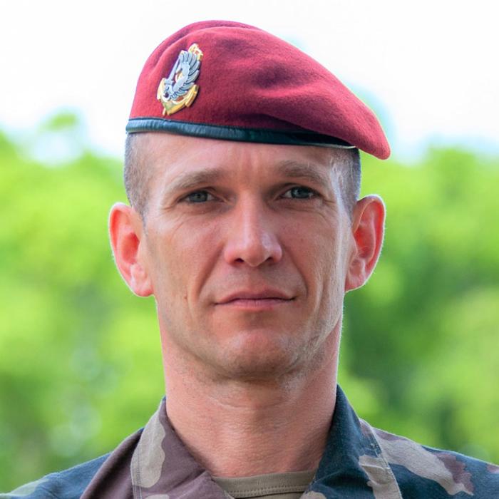 Colonel Fabien Striffling, chef de corps du 2e RPIMa