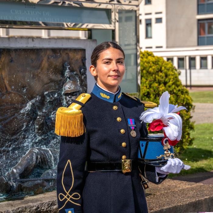 Sous-lieutenant Clara, 1er bataillon de l'École spéciale militaire de Saint-Cyr